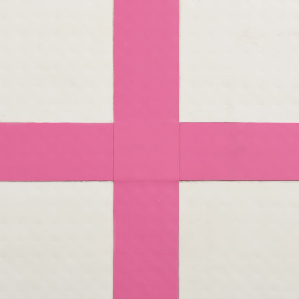 Pripučiamas gimnastikos kilimėlis, rožinis, 800x100x20cm, PVC