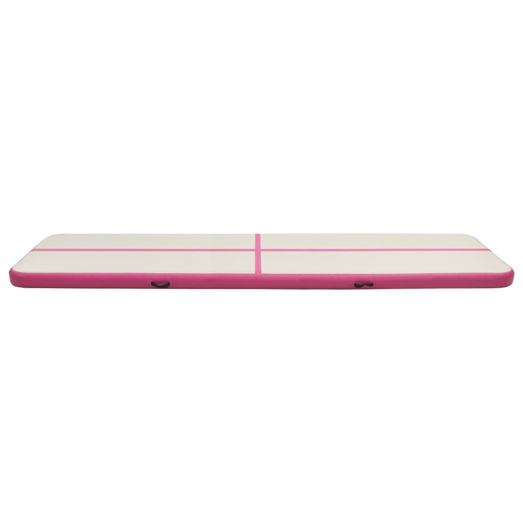 Pripučiamas gimnastikos kilimėlis, rožinis, 800x100x20cm, PVC