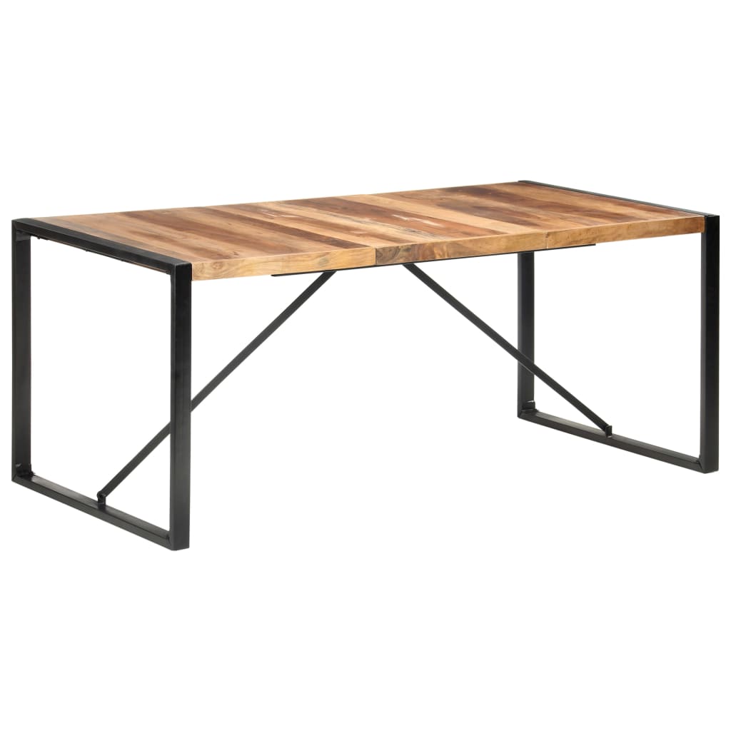 Valgomojo stalas, 180x90x75cm, mediena su dalbergijos apdaila