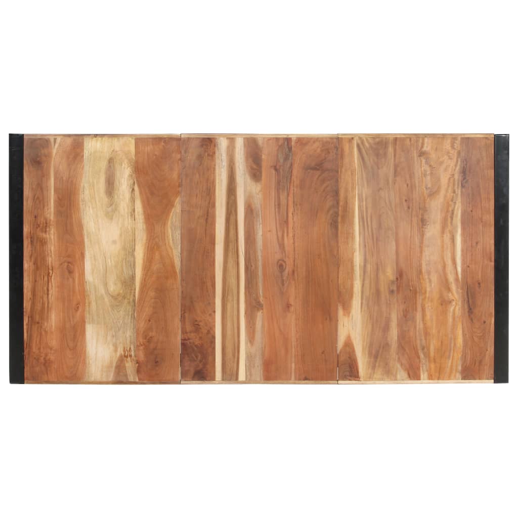 Valgomojo stalas, 200x100x75cm, mediena su dalbergijos apdaila