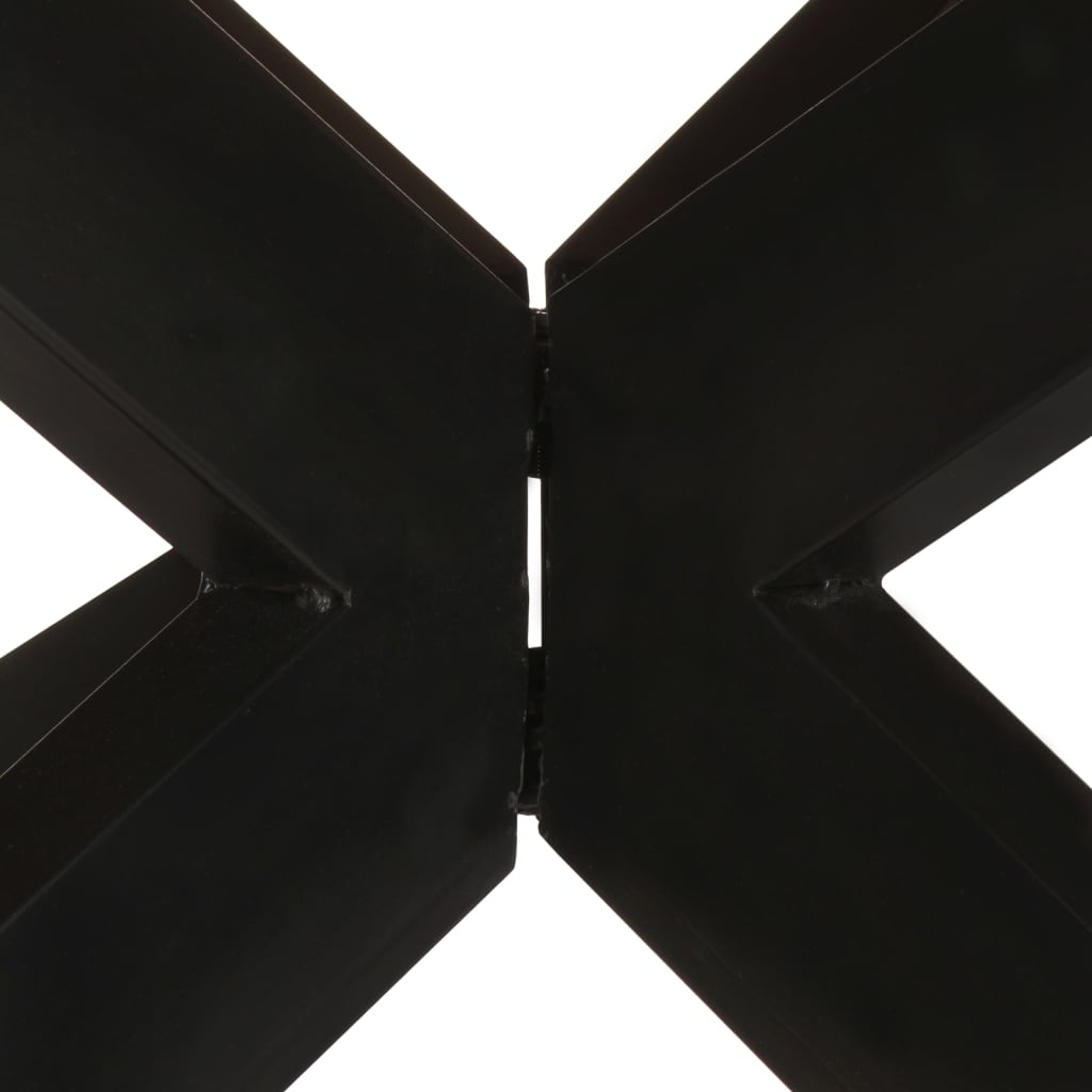 Valgomojo stalas, 175x75cm, perdirbta mediena, apskritas