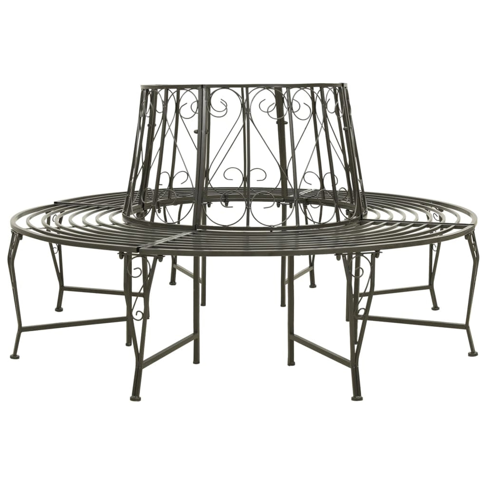 Sodo suoliukas aplink medį, 160cm, plienas