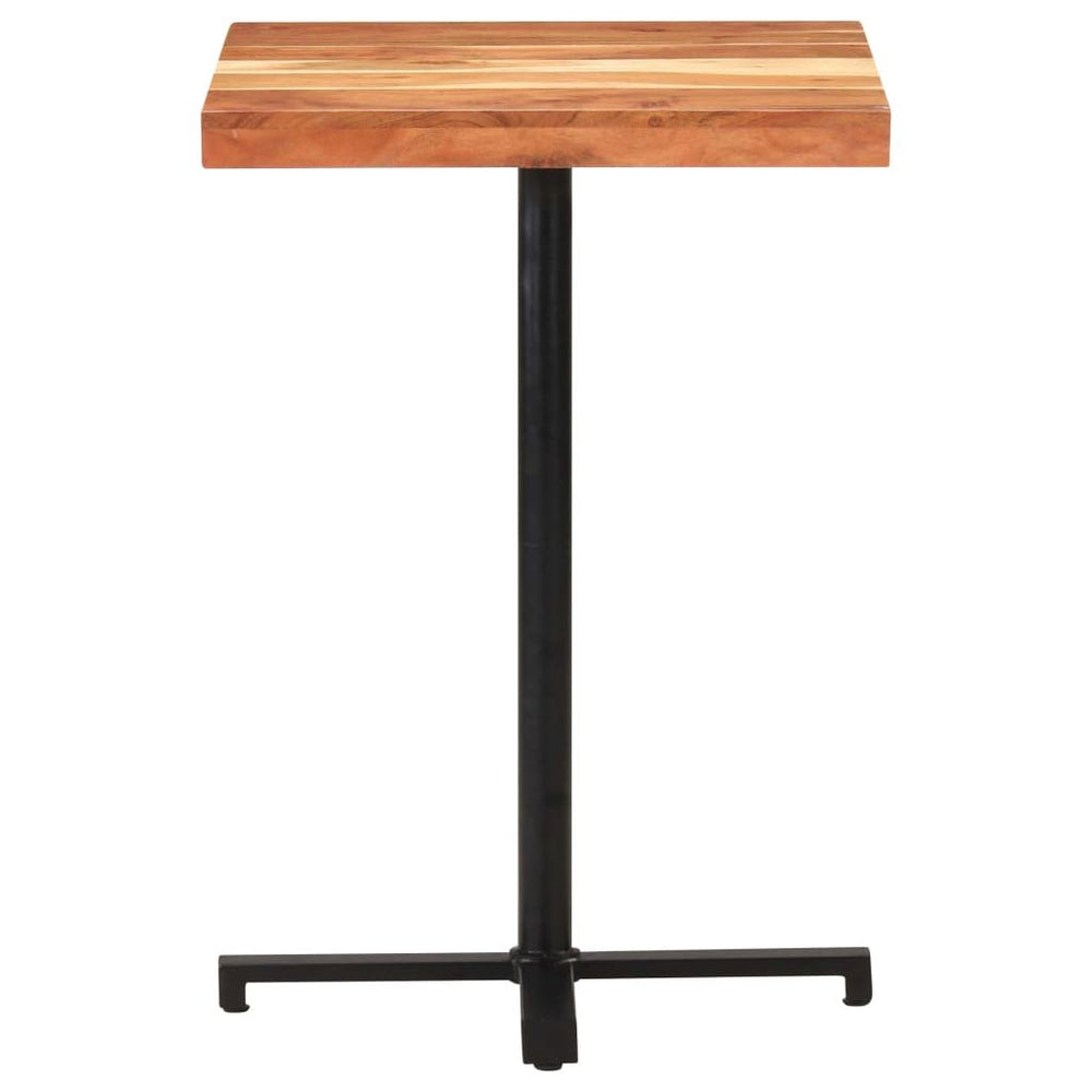 Baro staliukas, 60x60x110cm, akacijos masyvas, kvadratinis