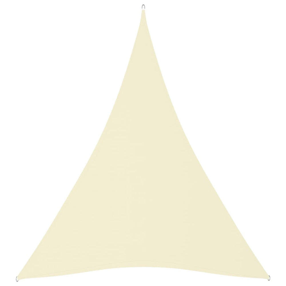 Uždanga nuo saulės, kreminė, 5x7x7m, oksfordo audinys, trikampė