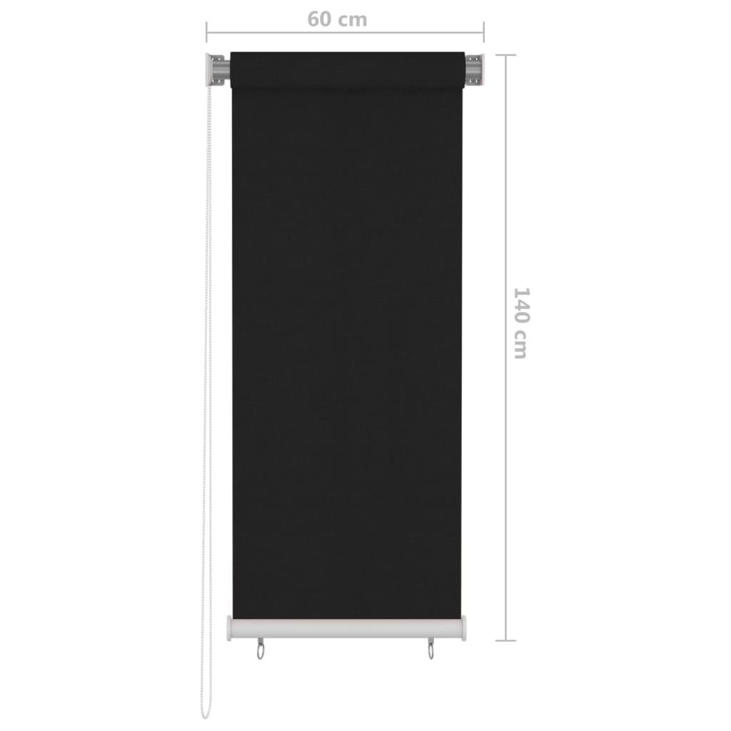 Lauko roletas, juodos spalvos, 60x140cm