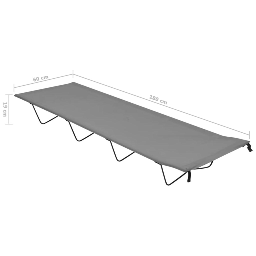 Gultai, 2vnt., pilki, 180x60x19cm, audinys ir plienas