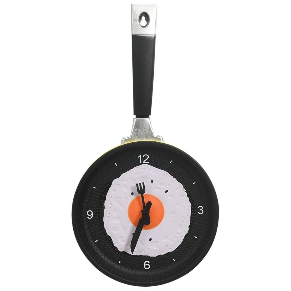 325164 Wall Clock with Fried Egg Pan Design 18,8 cm