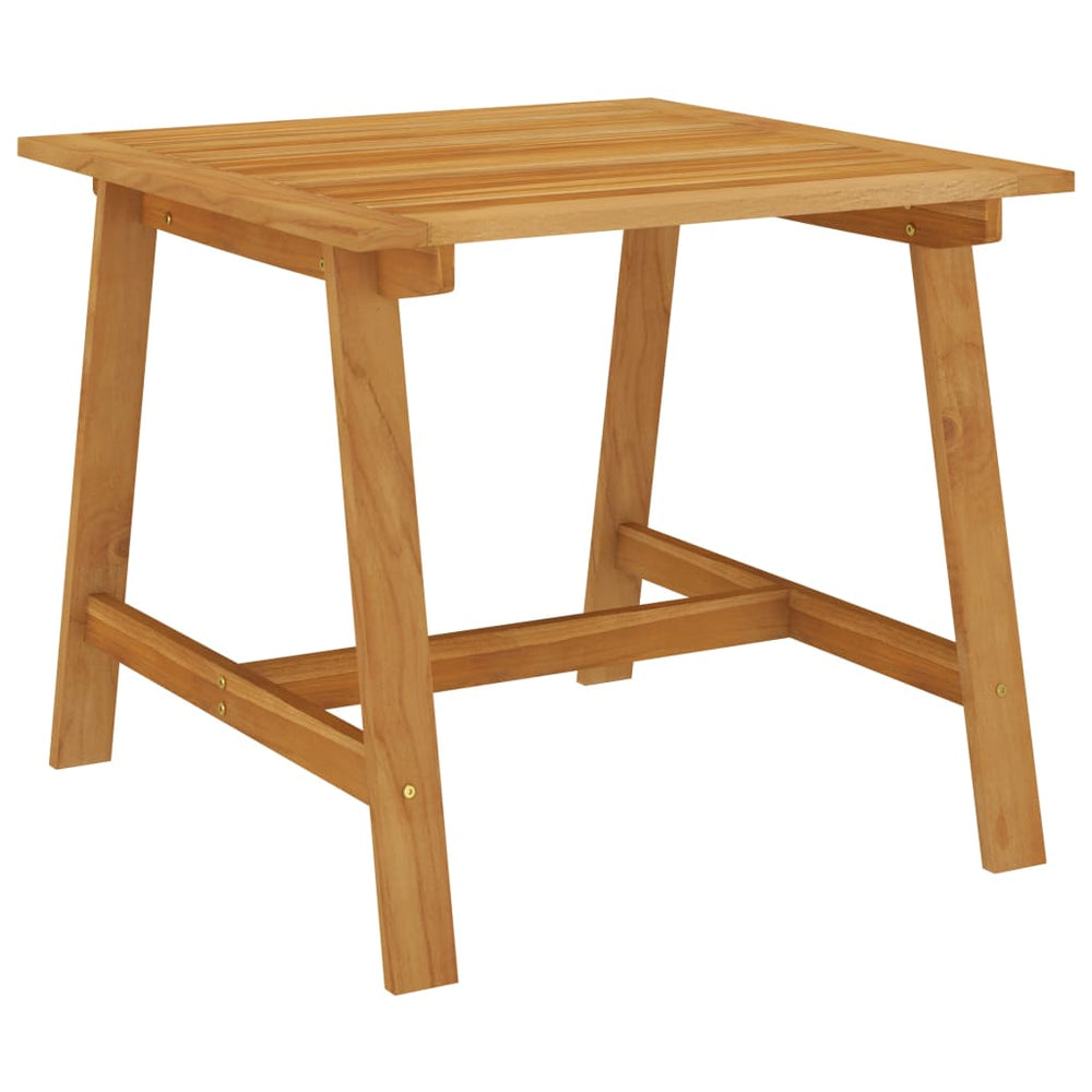 Sodo valgomojo stalas, 88x88x74cm, akacijos medienos masyvas