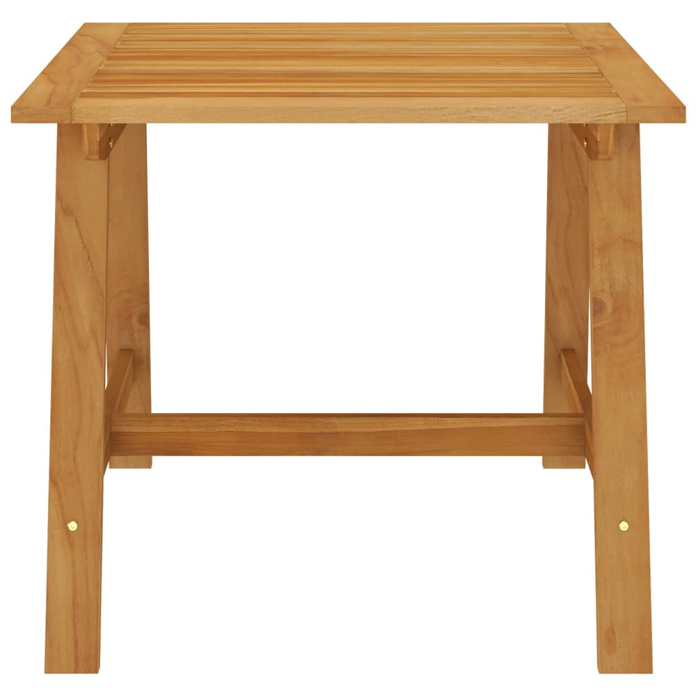 Sodo valgomojo stalas, 88x88x74cm, akacijos medienos masyvas
