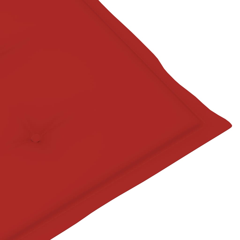 Sodo kėdės pagalvėlės, 6vnt., raudonos spalvos, 120x50x4cm
