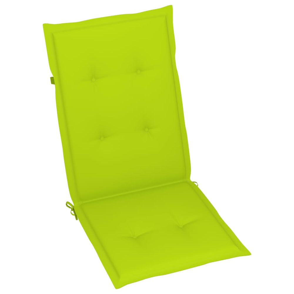 Sodo kėdės pagalvėlės, 4vnt., šviesiai žalios, 120x50x4cm
