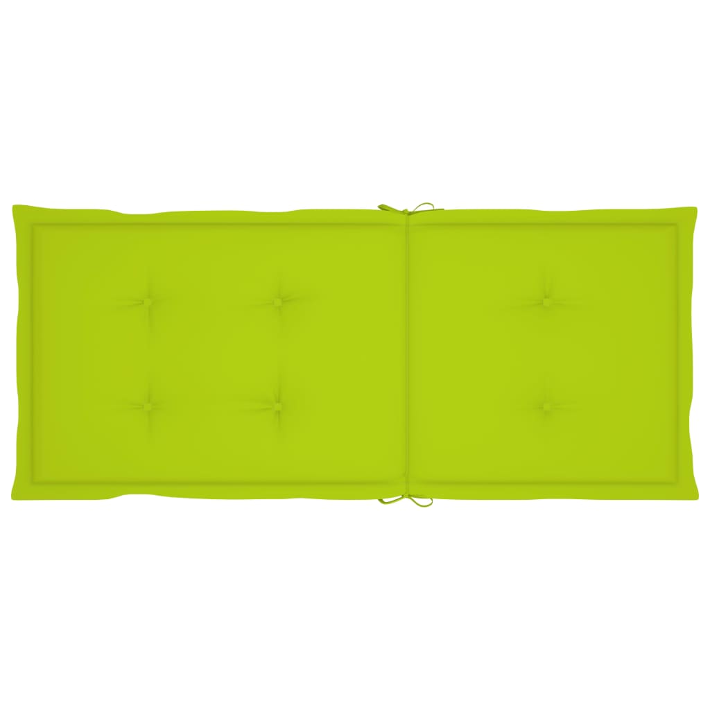 Sodo kėdės pagalvėlės, 4vnt., šviesiai žalios, 120x50x4cm