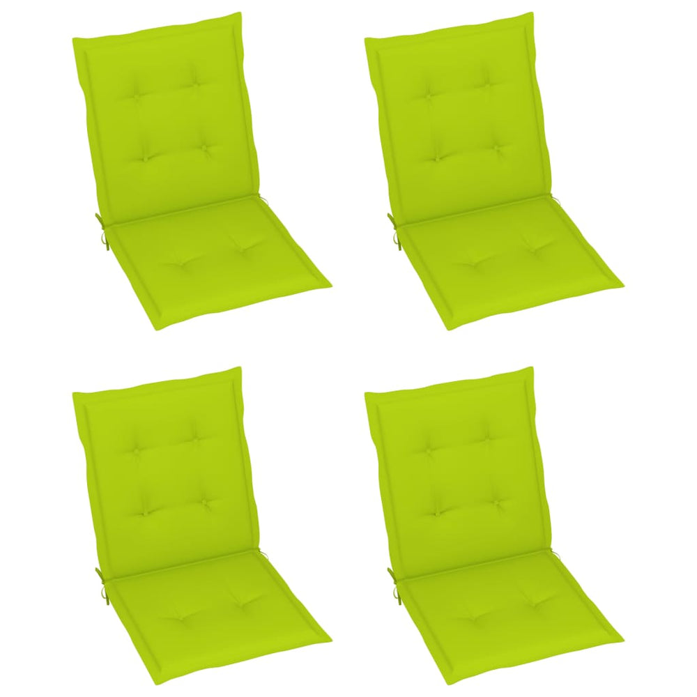 Sodo kėdės pagalvėlės, 4vnt., šviesiai žalios, 100x50x4cm