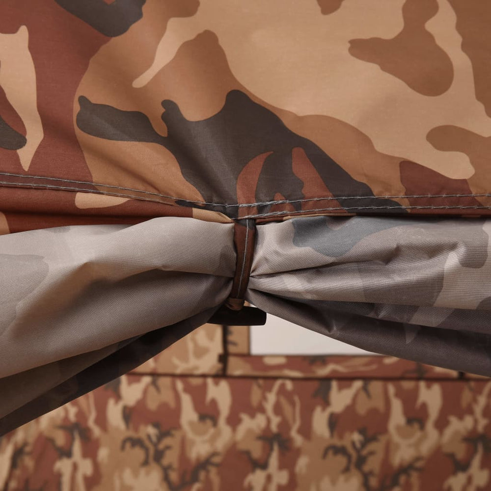 Stovyklavimo palapinė, kamufliažinė, 650x240x190cm, aštuonvietė