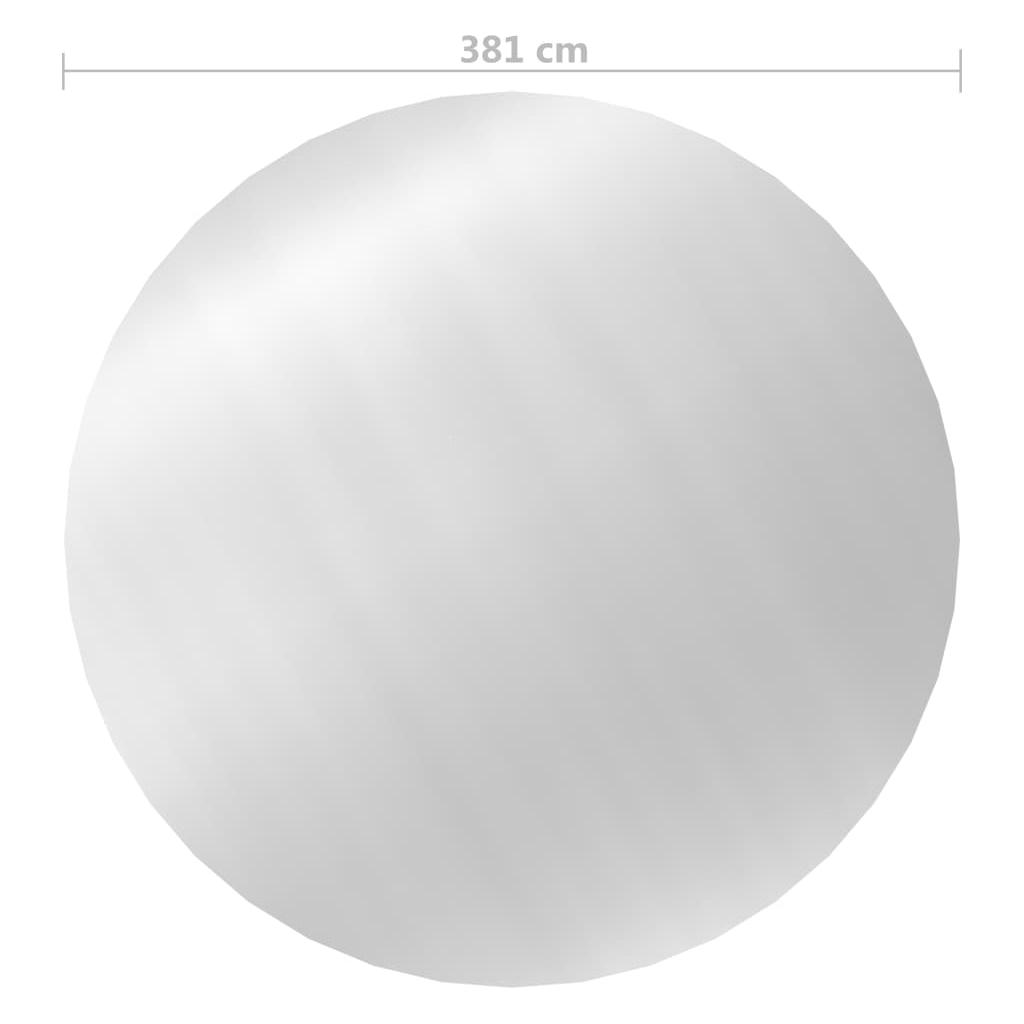 Baseino uždangalas, sidabrinės spalvos, 381cm, PE