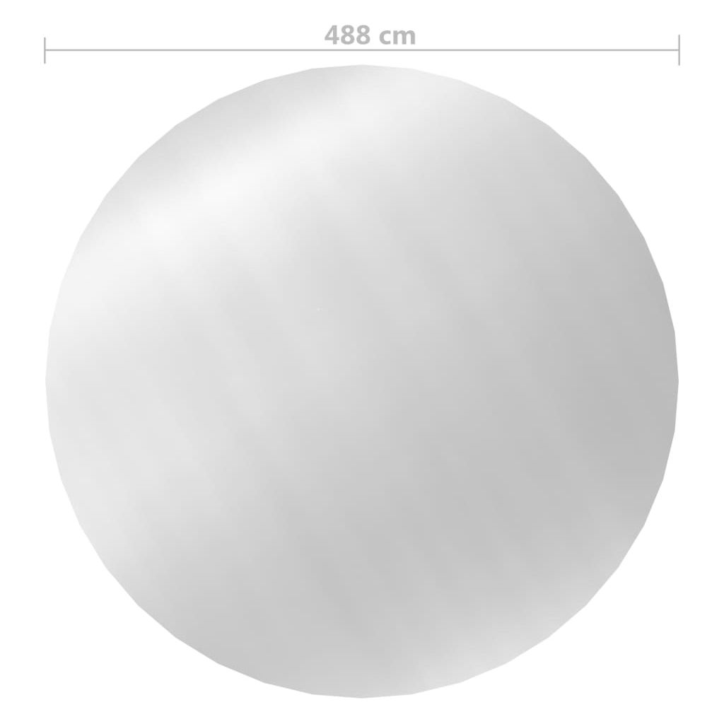 Baseino uždangalas, sidabrinės spalvos, 488cm, PE