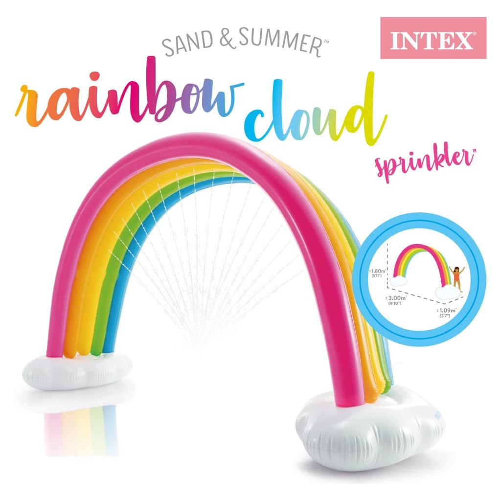 Intex Rainbow Cloud Vandens purkštuvas, įvairių spalvų, 300x109x180cm