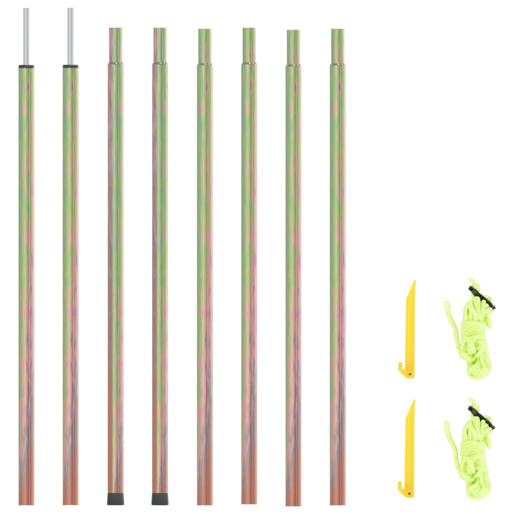 Uždangos nuo saulės stulpai, 2vnt., 250cm, plienas
