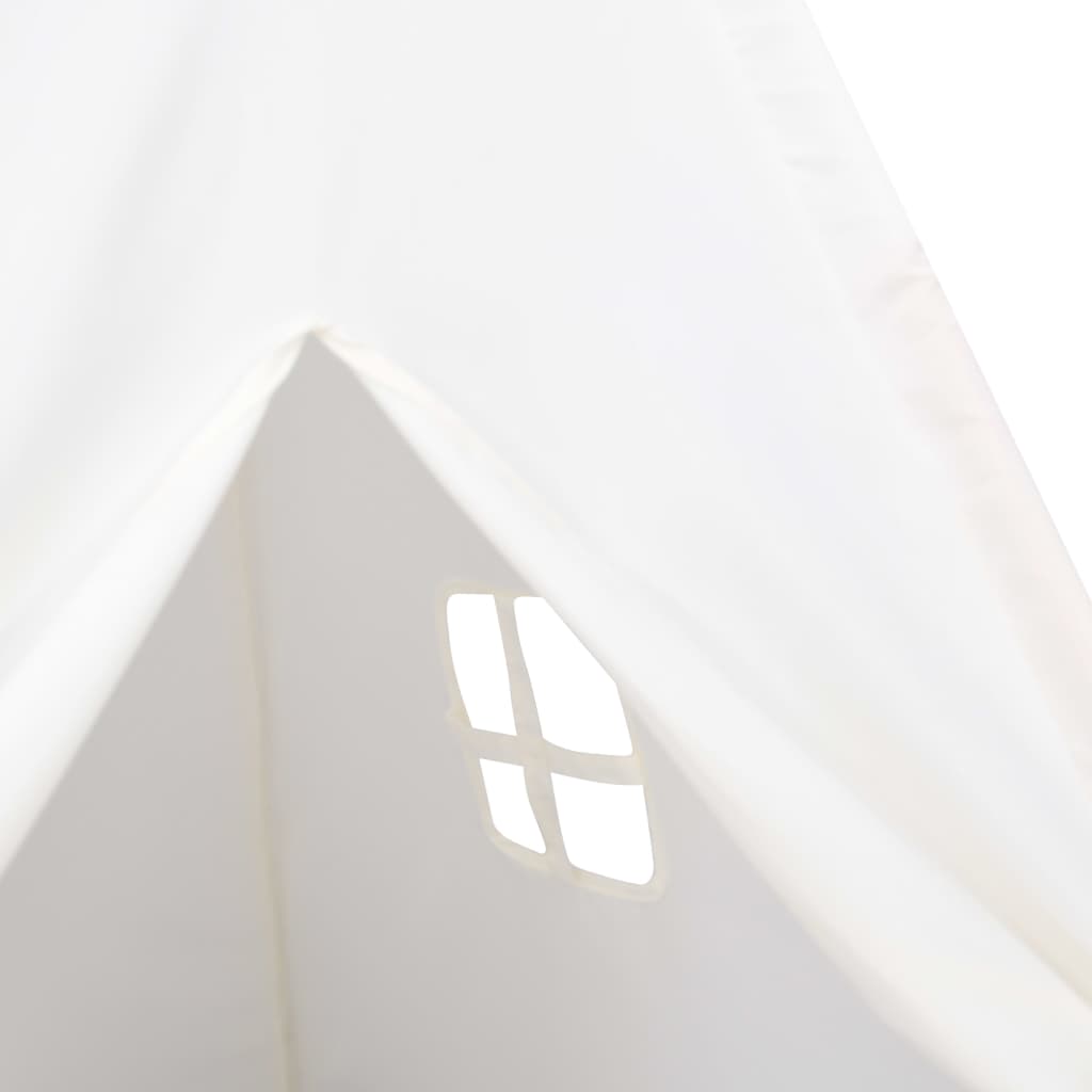 Vaikiška tipi palapinė, balta, 120x120x150cm, persiko oda