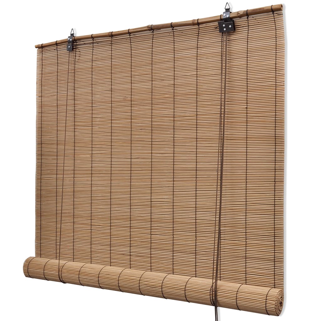 Roletai, 2vnt., rudos spalvos, 150x220cm, bambukas (2x241331)