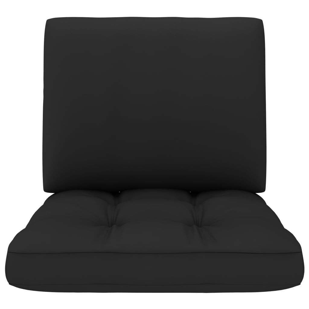 Pagalvėlės sofai iš palečių, 2vnt., juodos spalvos