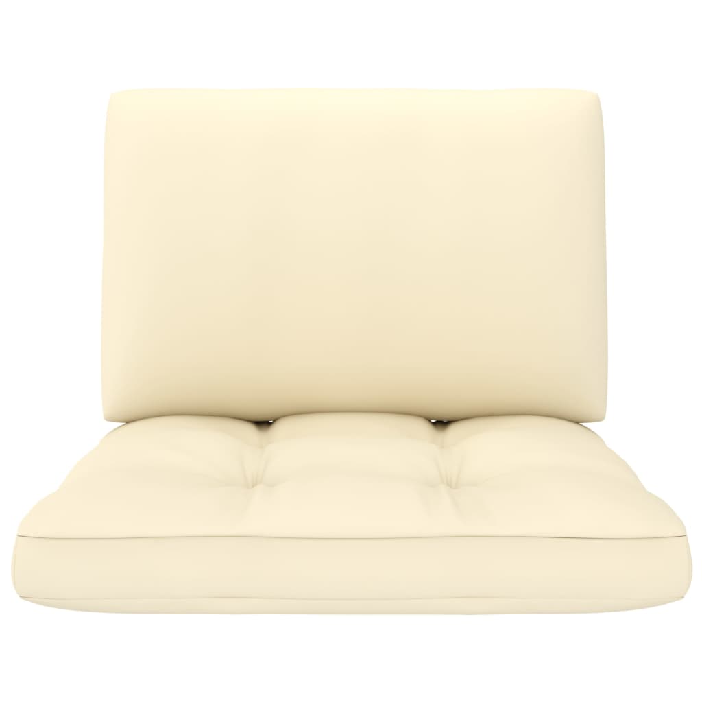 Pagalvėlės sofai iš palečių, 2vnt., kreminės spalvos