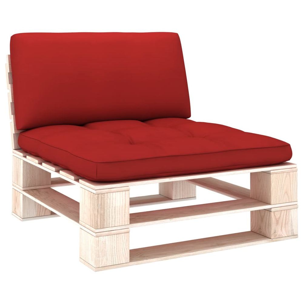 Pagalvėlės sofai iš palečių, 2vnt., raudonos spalvos