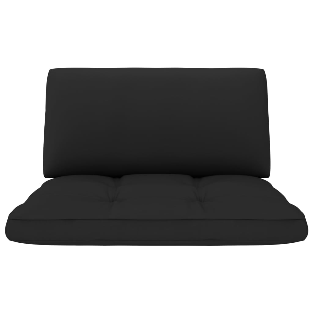 Pagalvėlės sofai iš palečių, 2vnt., juodos spalvos