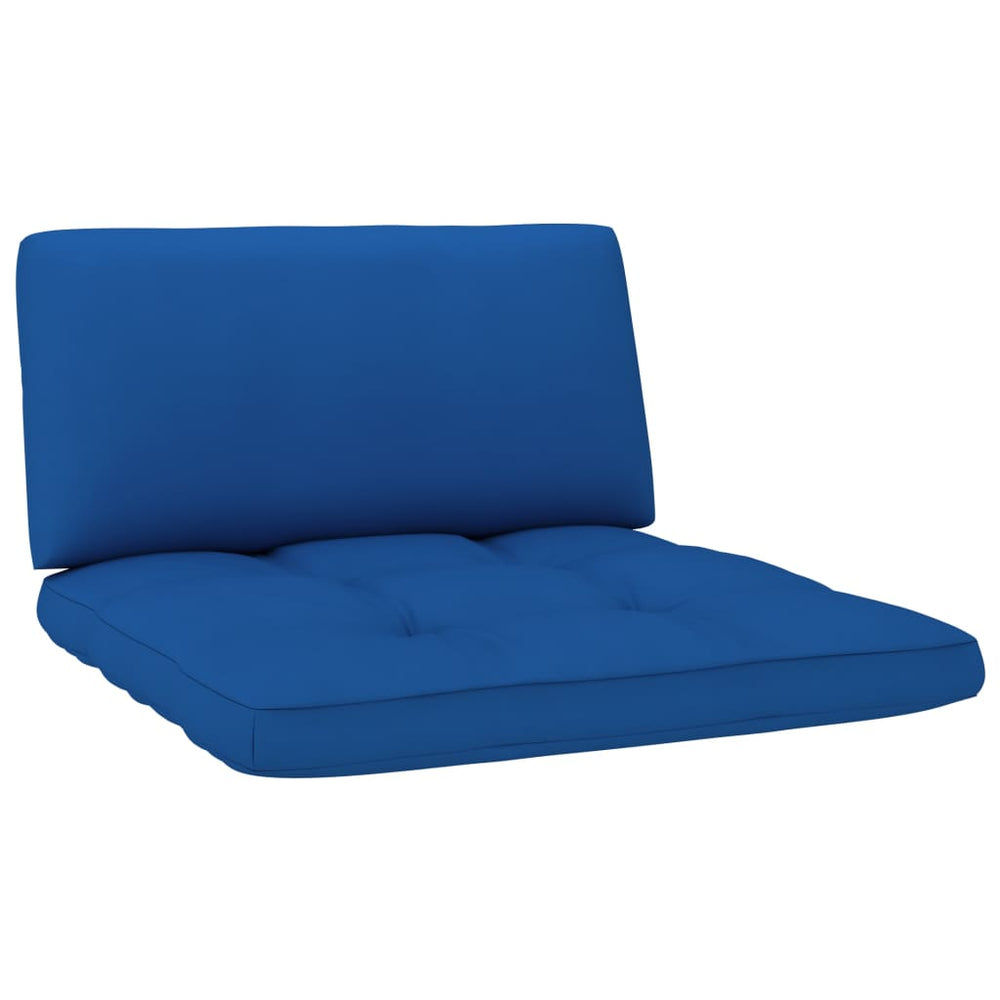 Pagalvėlės sofai iš palečių, 2vnt., karališkos mėlynos spalvos