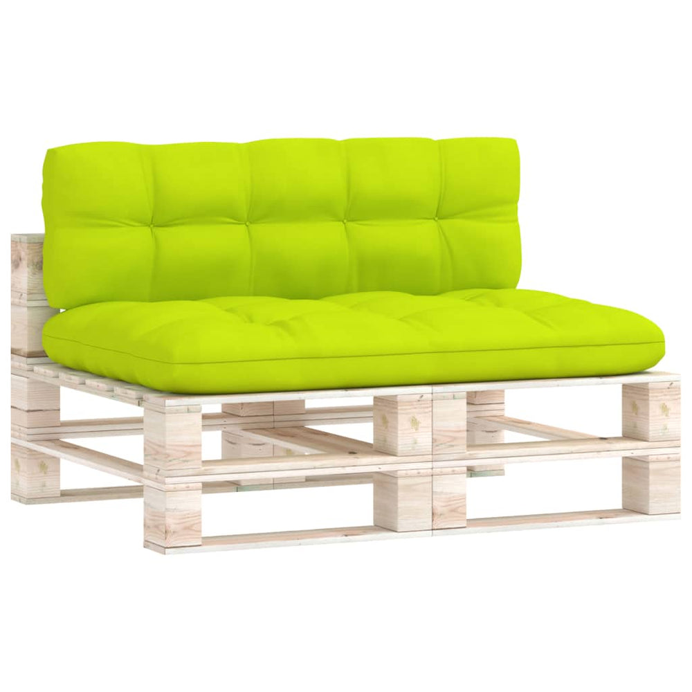 Pagalvės sofai iš palečių, 2vnt., šviesiai žalios spalvos