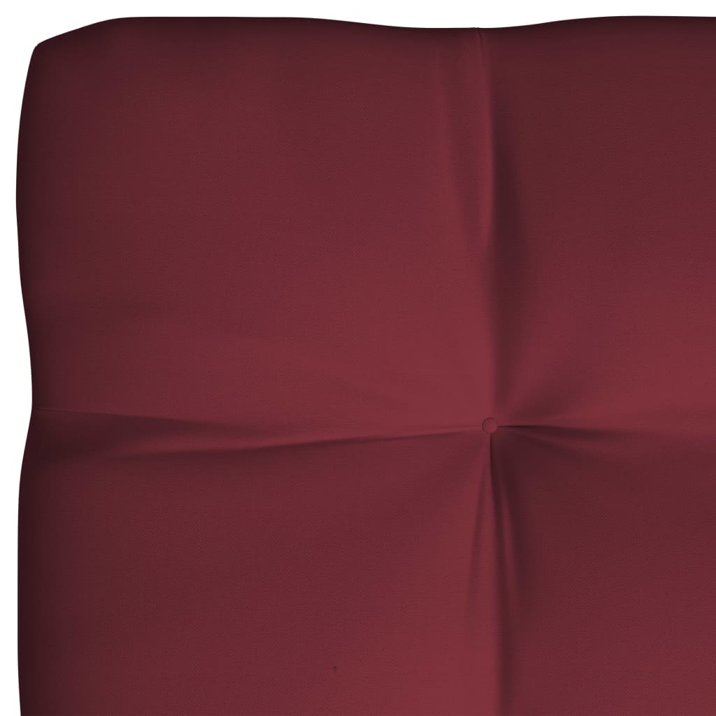 Pagalvėlės sofai iš palečių, 7vnt., raudonojo vyno spalvos