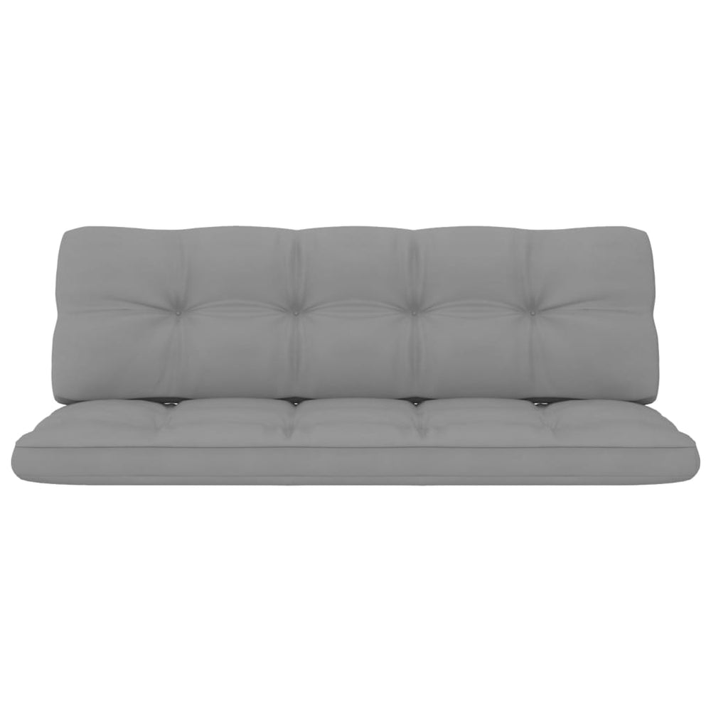 Pagalvėlės sofai iš palečių, 2vnt., pilkos spalvos
