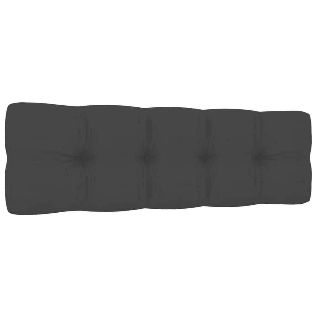 Pagalvėlės sofai iš palečių, 5vnt., antracito spalvos