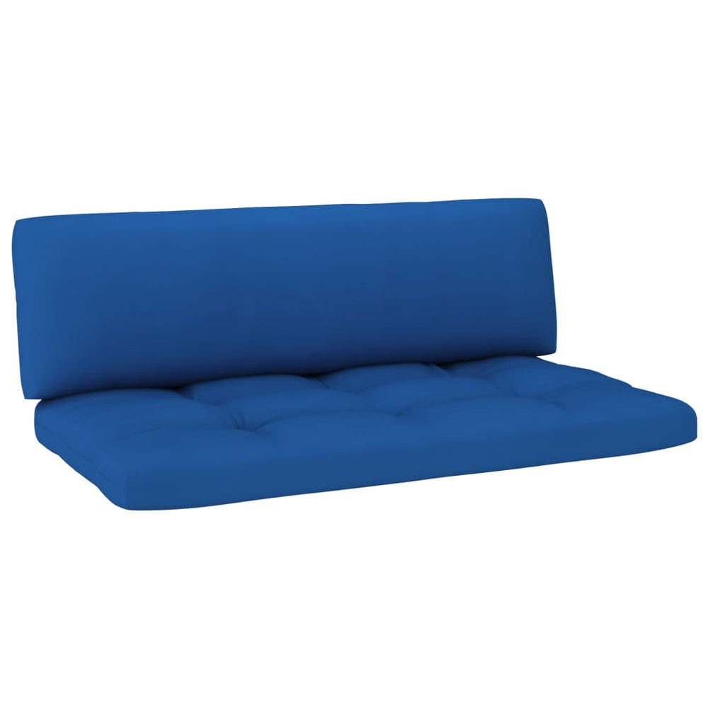 Pagalvės sofai iš palečių, 2vnt., karališkos mėlynos spalvos