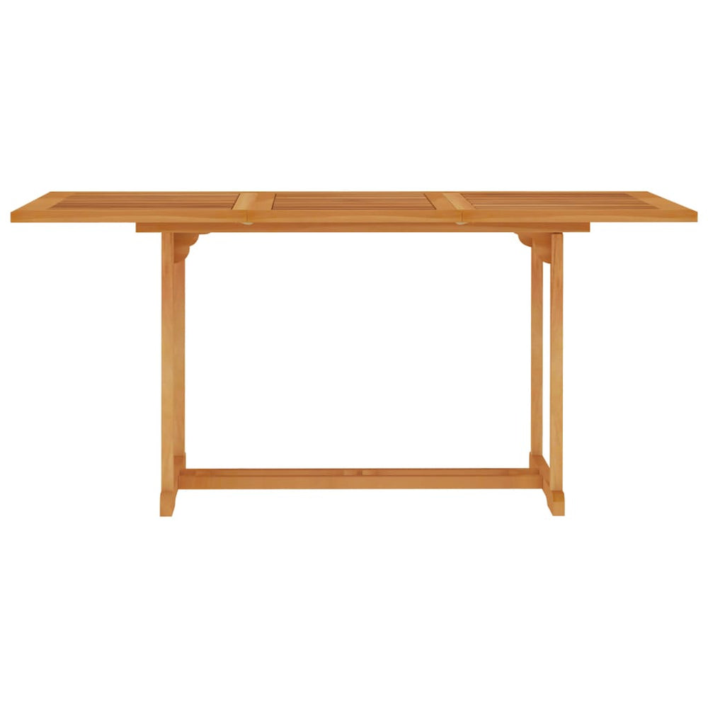 Sodo stalas, 150x90x75cm, tikmedžio medienos masyvas