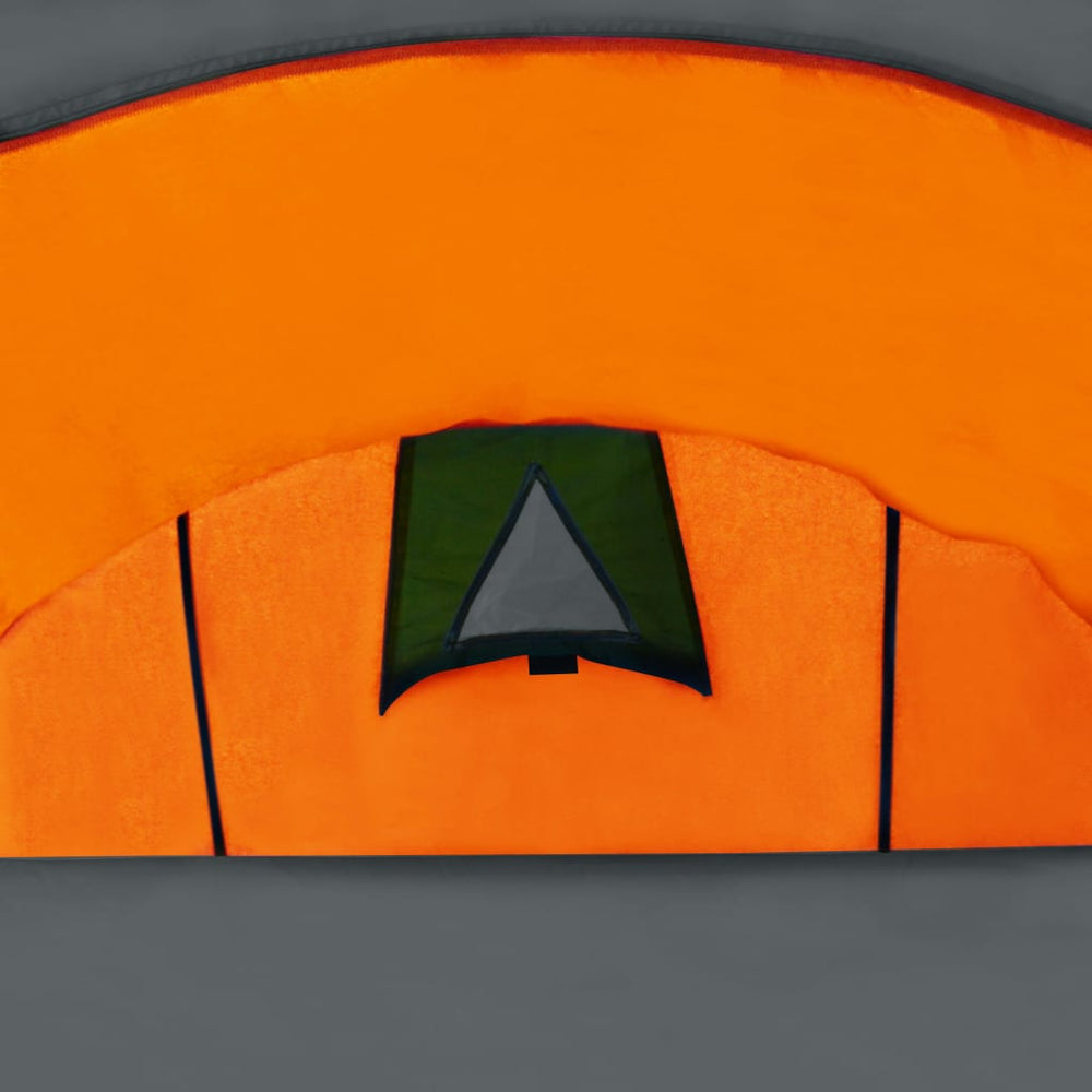Stovyklavimo palapinė, pilkos ir oranžinės spalvos, 4 vietų