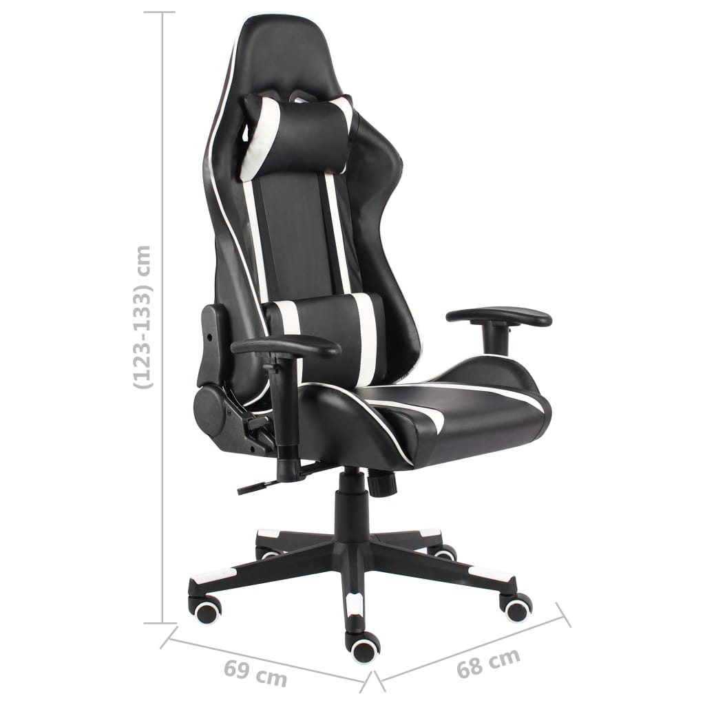 Pasukama žaidimų kėdė, baltos spalvos, PVC (2048)