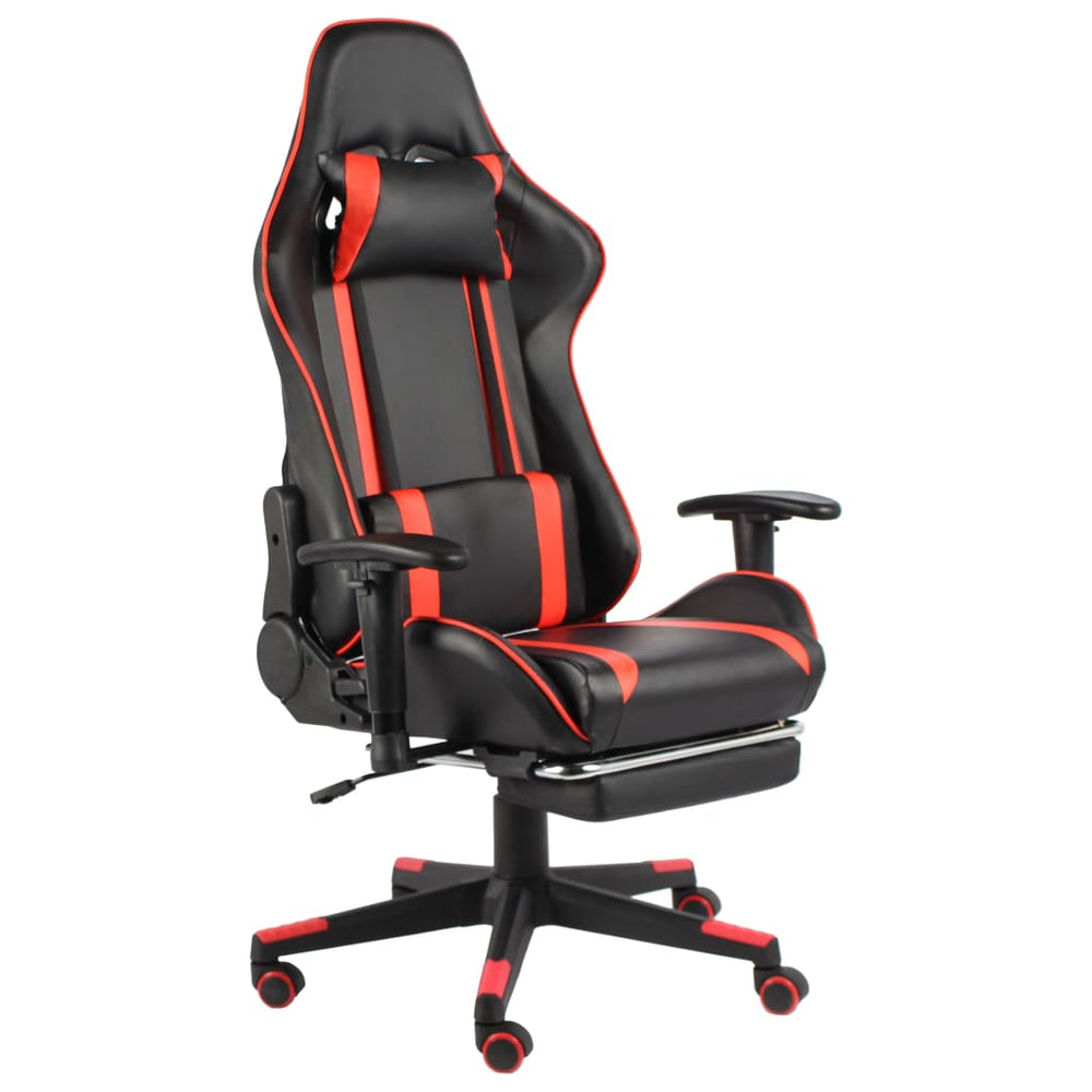 Pasukama žaidimų kėdė su pakoja, raudonos spalvos, PVC (2048)