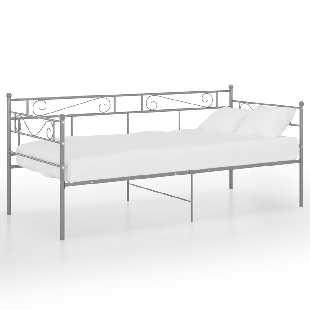 Sofos-lovos rėmas, pilkos spalvos, 90x200cm, metalas