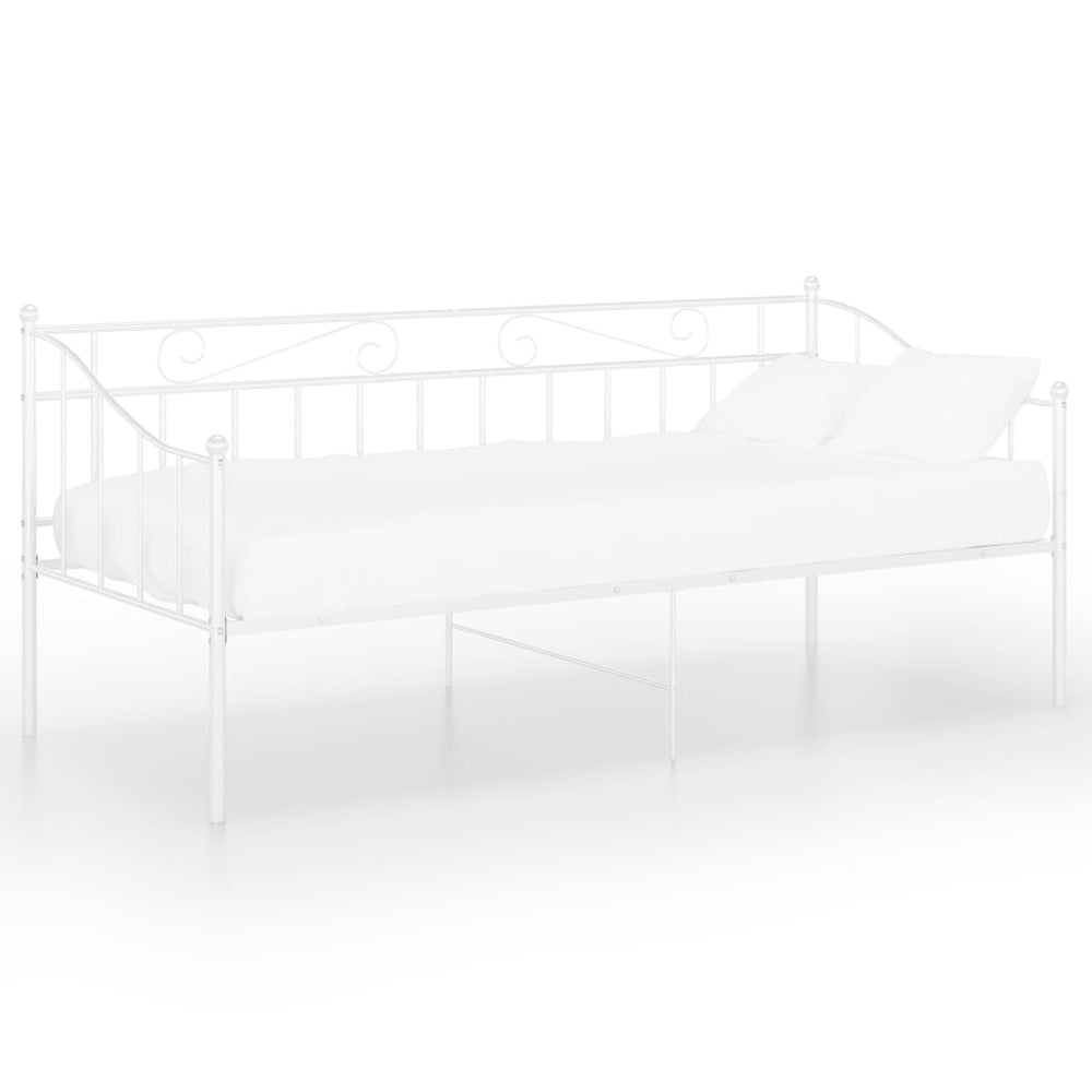 Sofos-lovos rėmas, baltos spalvos, 90x200cm, metalas