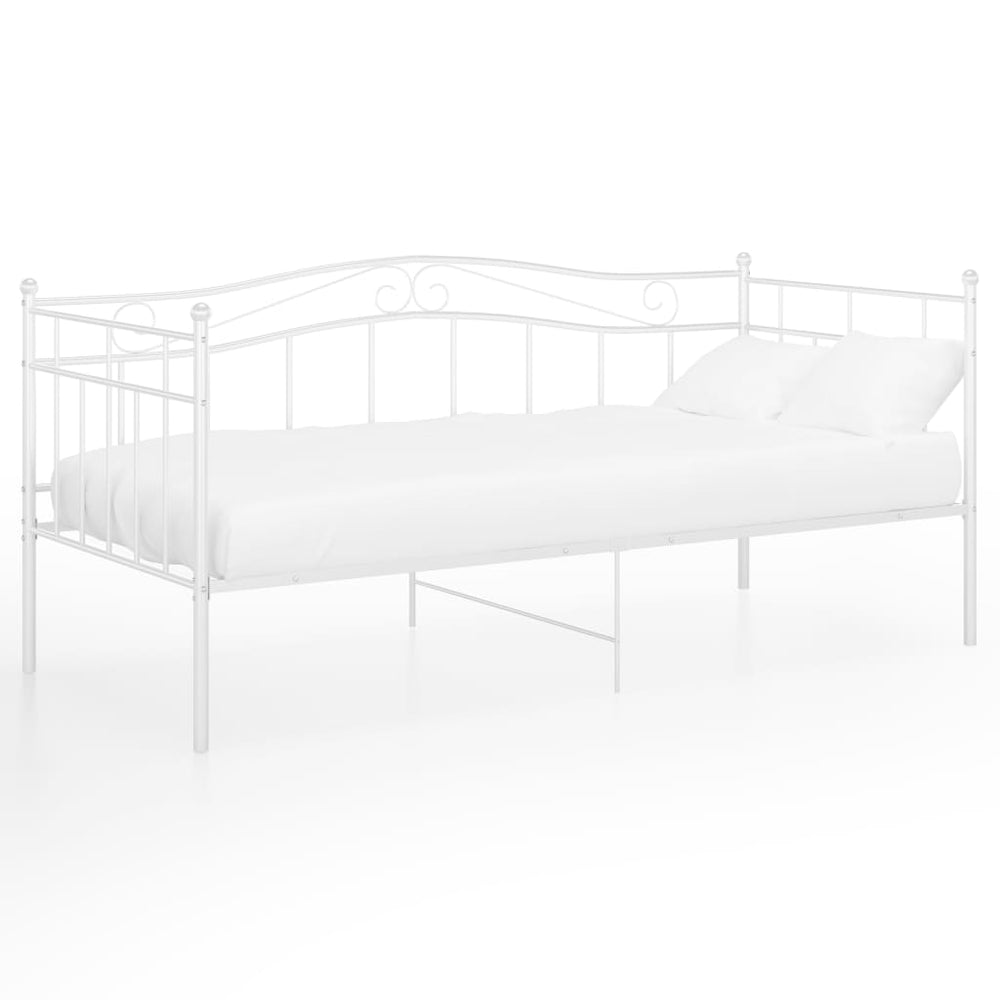 Sofos-lovos rėmas, baltos spalvos, 90x200cm, metalas
