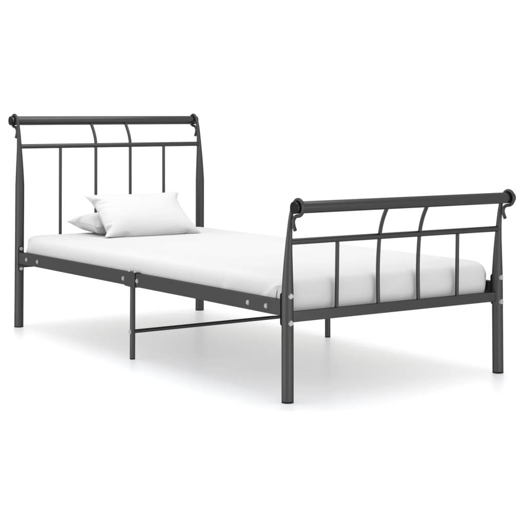 Lovos rėmas, juodos spalvos, 90x200cm, metalas
