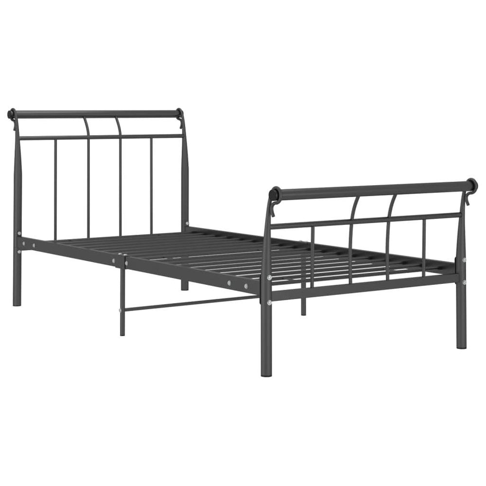 Lovos rėmas, juodos spalvos, 90x200cm, metalas
