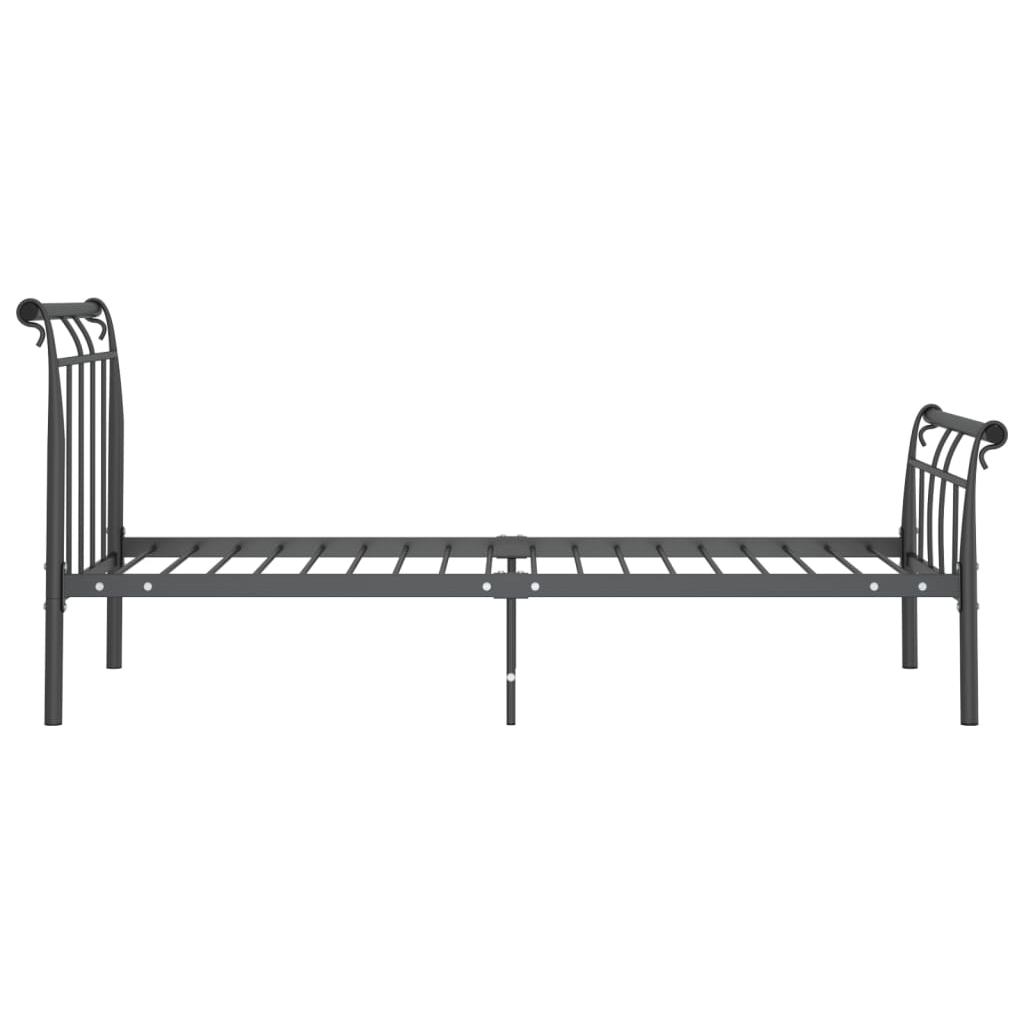 Lovos rėmas, juodos spalvos, 90x200cm, metalas