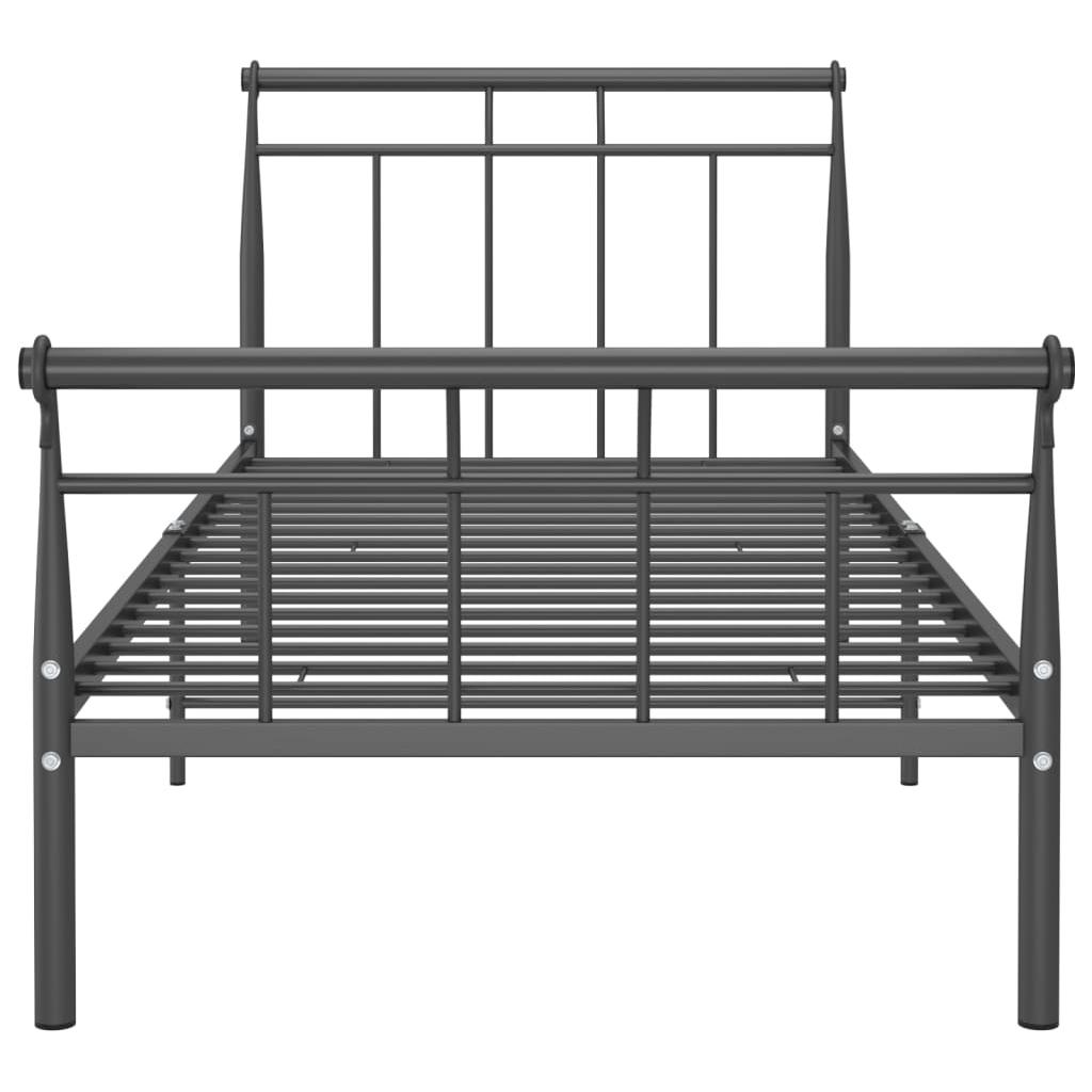 Lovos rėmas, juodos spalvos, 90x200cm, metalas