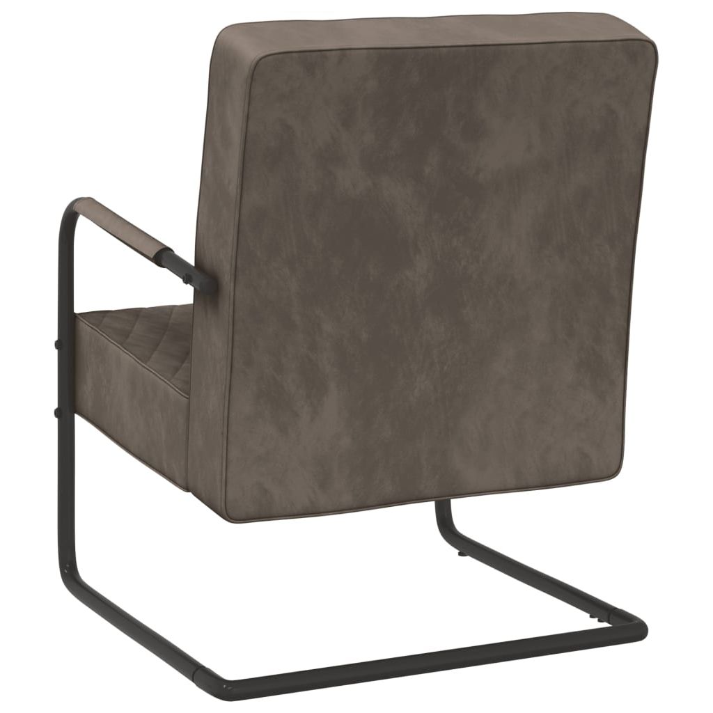 Gembinė kėdė, šviesiai pilkos spalvos, aksomas