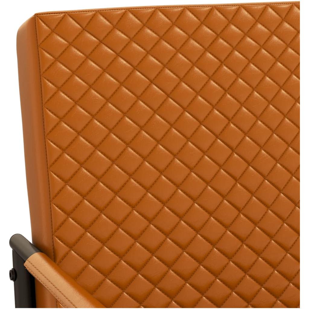 Gembinė kėdė, rudos spalvos, dirbtinė oda