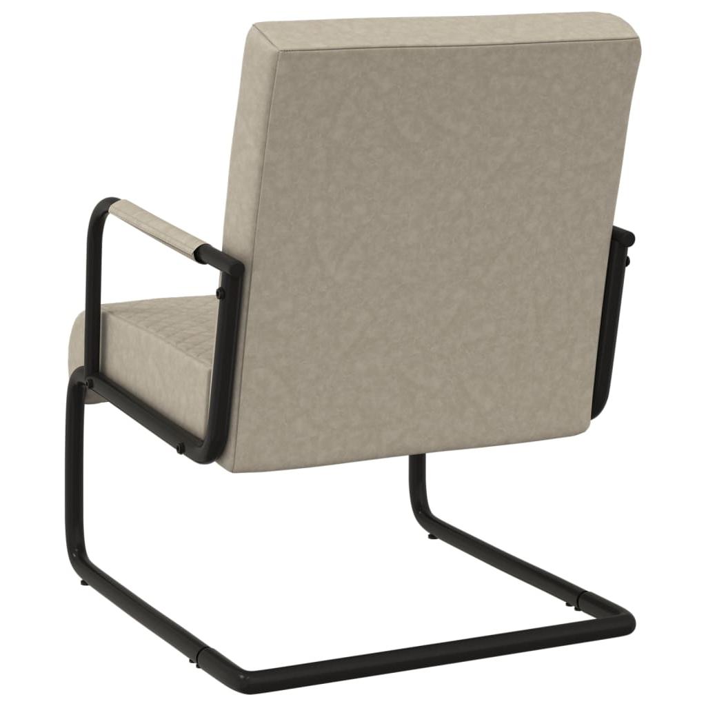 Gembinė kėdė, šviesiai pilkos spalvos, dirbtinė oda