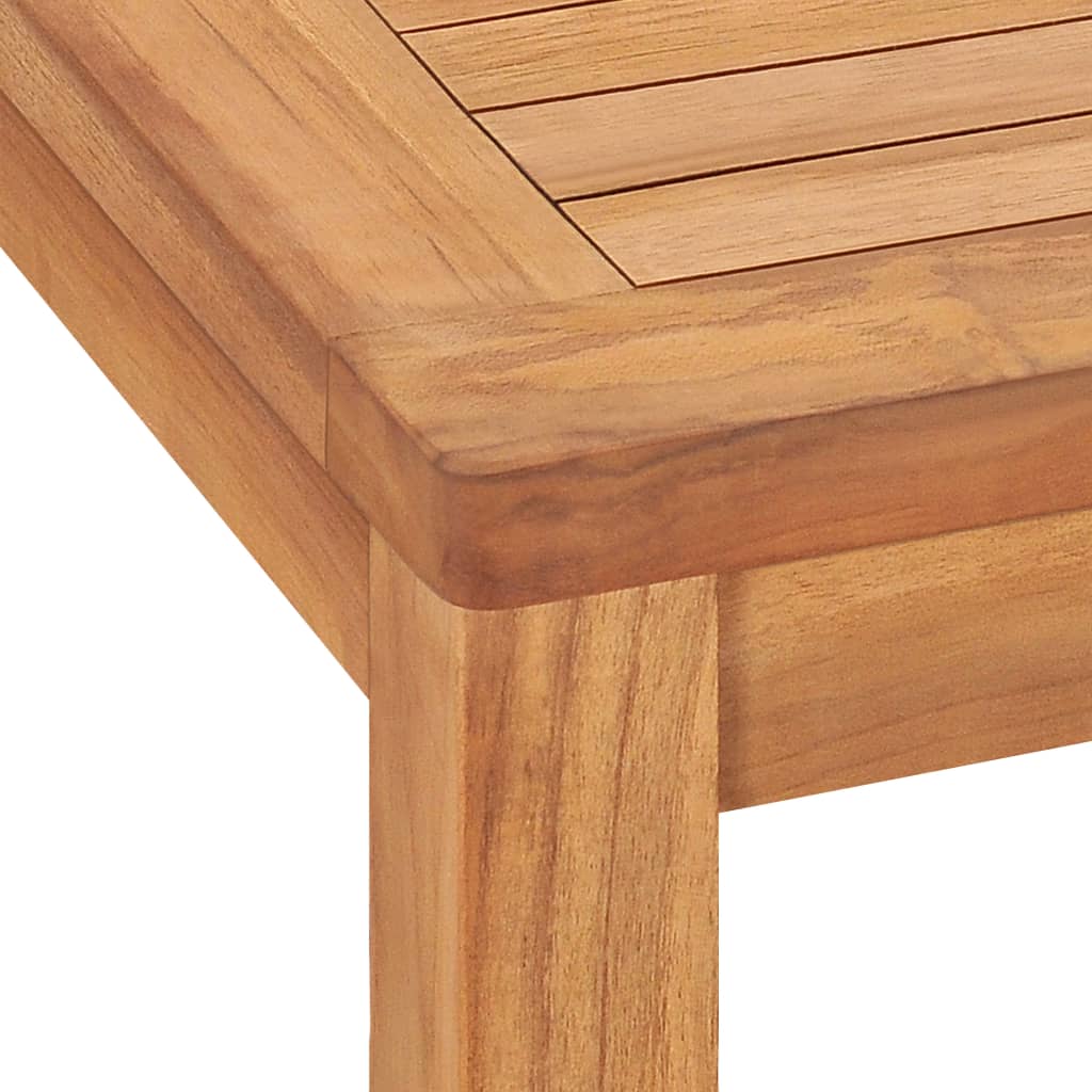 Sodo valgomojo stalas, 140x80x77cm, tikmedžio medienos masyvas