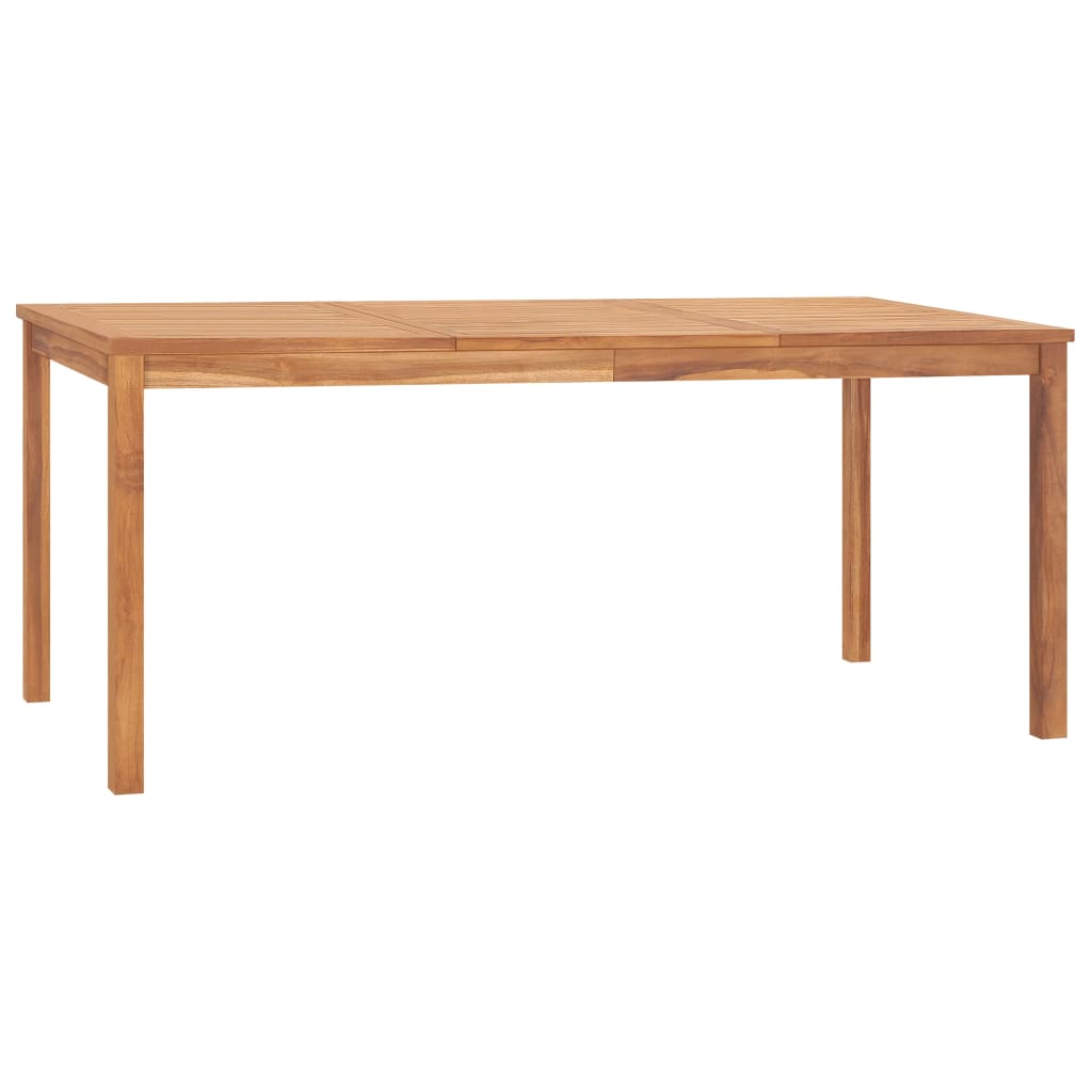 Sodo valgomojo stalas, 180x90x77cm, tikmedžio medienos masyvas